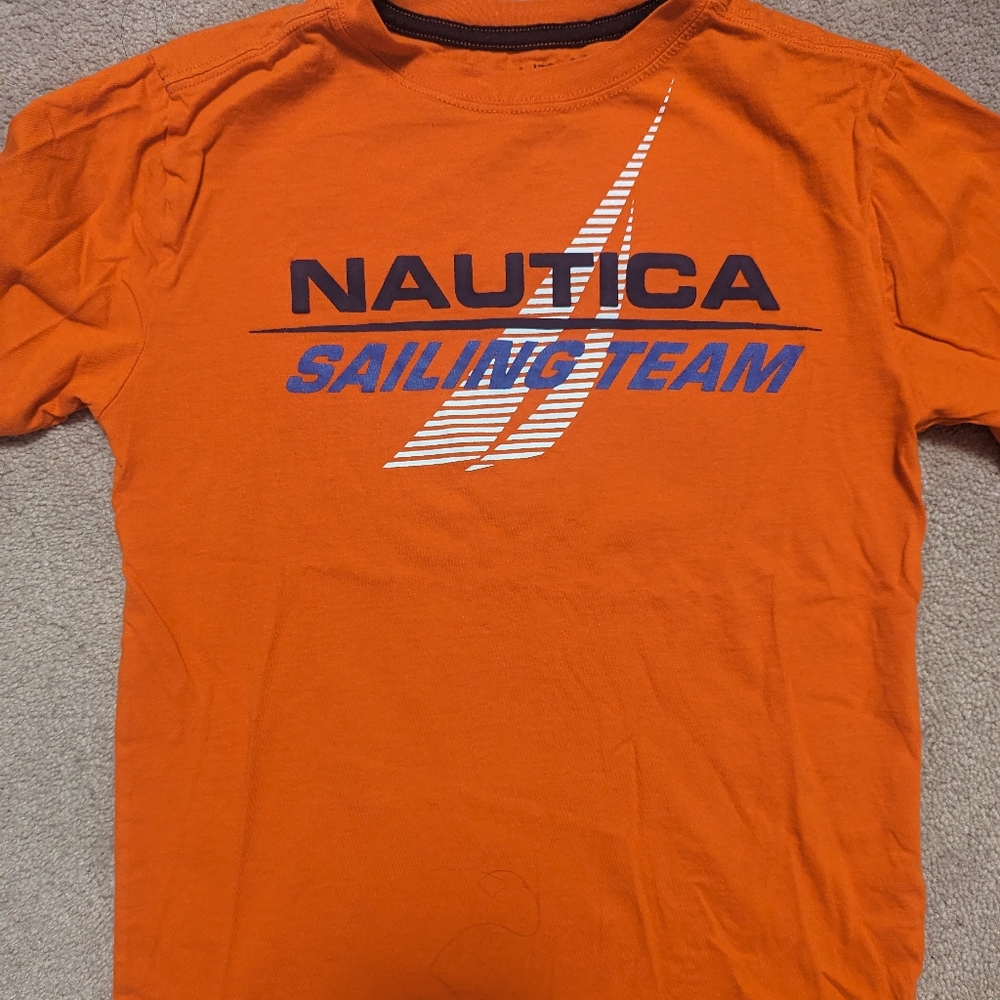 Nautica Sailing Team Long Sleeve Shirt Size 10/12